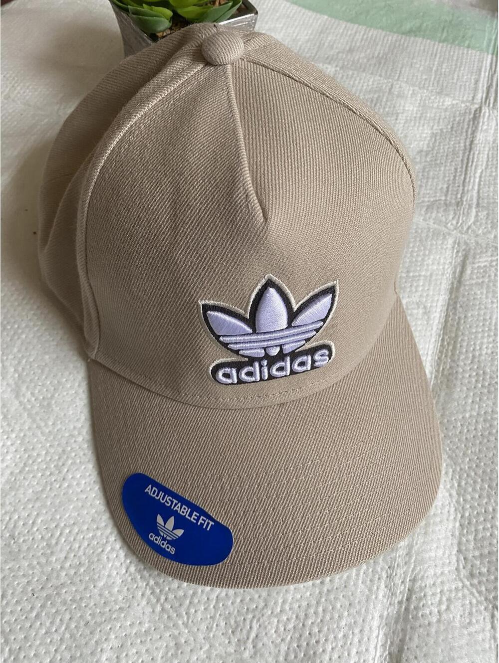 Adidas Adjustable Fit Beige Baseball Cap Unisex